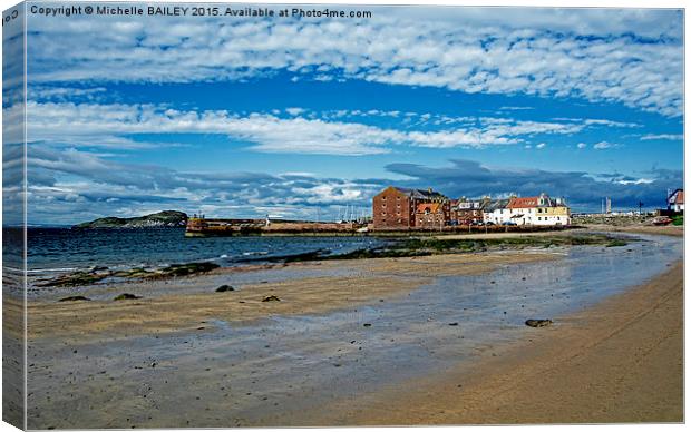  The West Bay, North Berwick Canvas Print by Michelle BAILEY