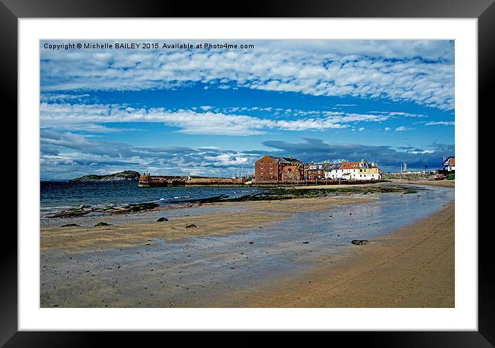  The West Bay, North Berwick Framed Mounted Print by Michelle BAILEY