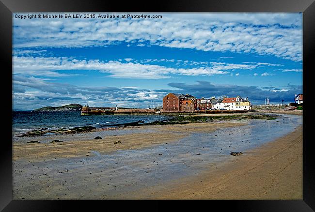  The West Bay, North Berwick Framed Print by Michelle BAILEY
