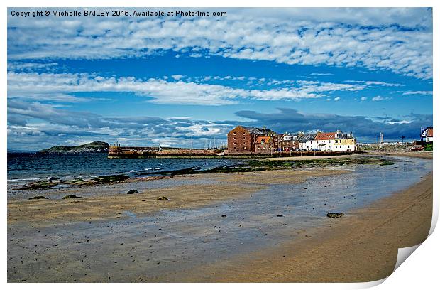  The West Bay, North Berwick Print by Michelle BAILEY
