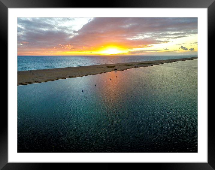  Sunset at Chesil Beach Framed Mounted Print by Andrew McGivern