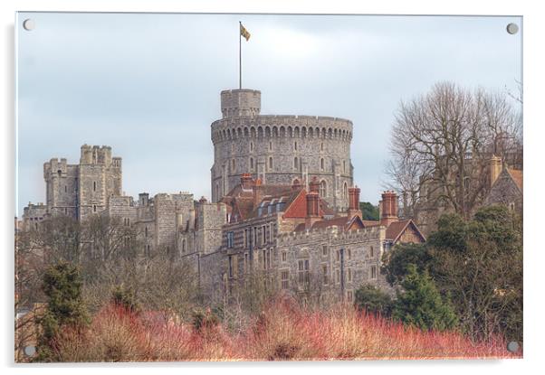 Windsor Castle Acrylic by Chris Day
