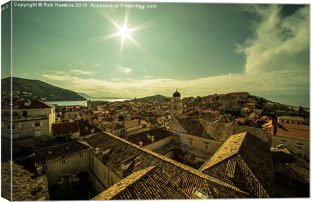  Dubrovnik Sunshine  Canvas Print by Rob Hawkins