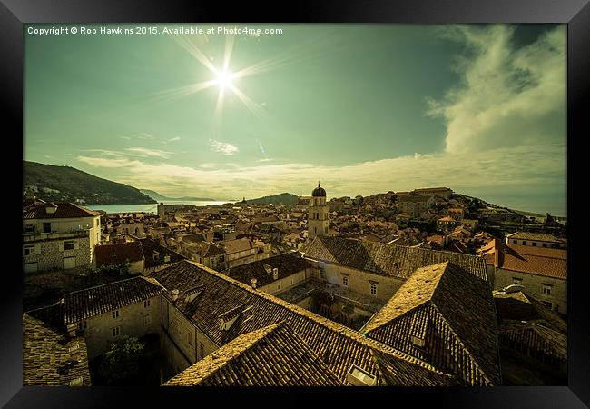  Dubrovnik Sunshine  Framed Print by Rob Hawkins