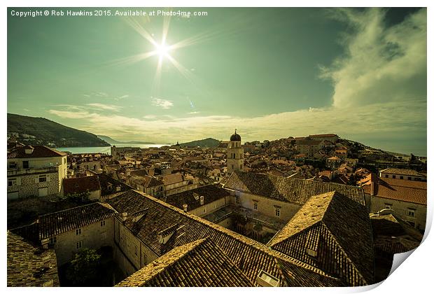  Dubrovnik Sunshine  Print by Rob Hawkins