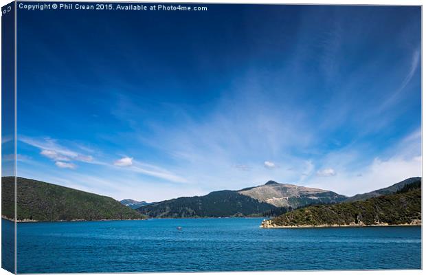  Queen Charlotte sound, New Zealand. Canvas Print by Phil Crean