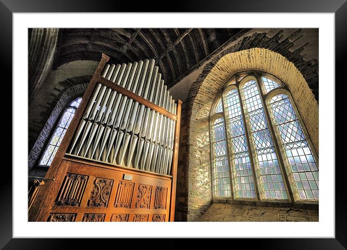 Church Organ Pipes Framed Mounted Print by Mike Gorton