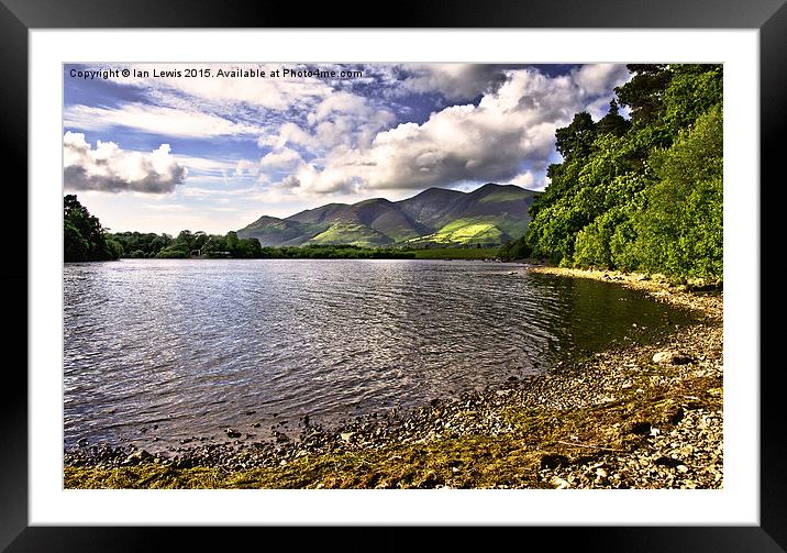  From Friars Crag Derwentwater Framed Mounted Print by Ian Lewis