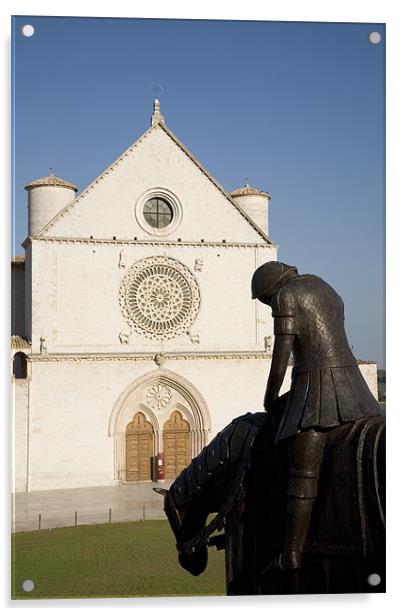 Basilica di San Francesco, Assisi, Italy Acrylic by Ian Middleton