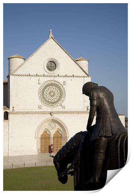 Basilica di San Francesco, Assisi, Italy Print by Ian Middleton