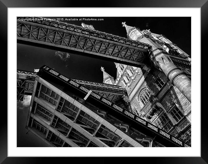  Tower Bridge Framed Mounted Print by David Portwain
