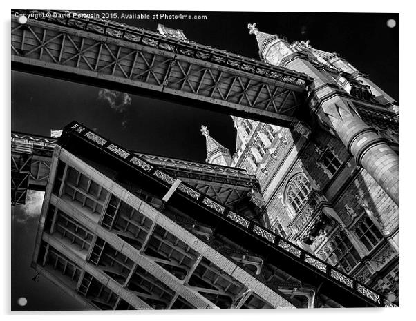  Tower Bridge Acrylic by David Portwain