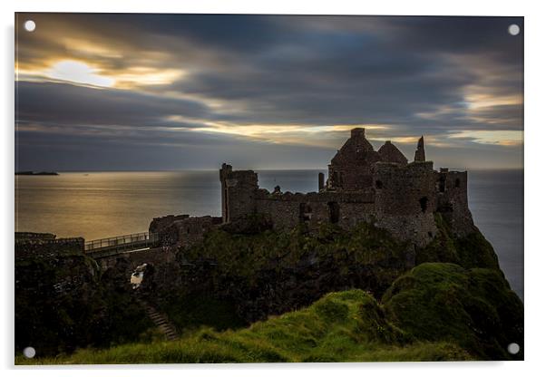  Sea View Dunluce Castle Antrim, Ireland Acrylic by Chris Curry