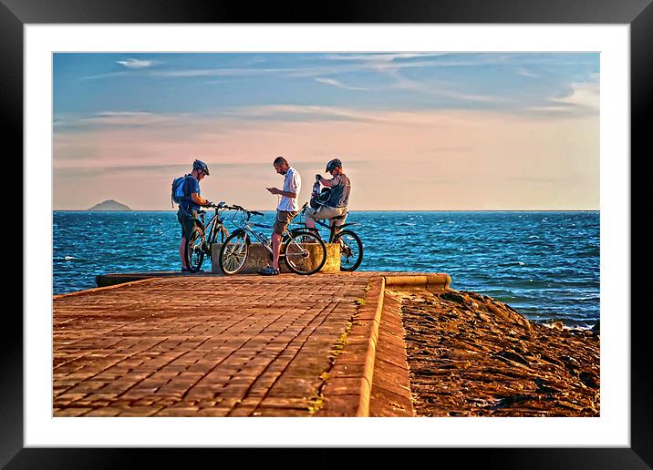Beach Pit Stop  Framed Mounted Print by Valerie Paterson