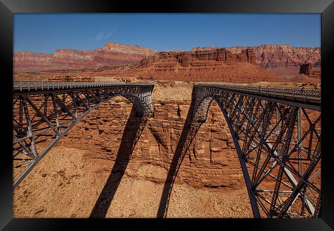 Navajo Bridge Framed Print by Thomas Schaeffer