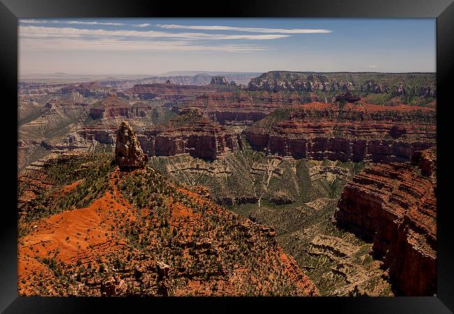 North Rim @ Imperial Point Framed Print by Thomas Schaeffer