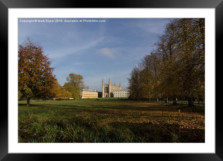 Kings College Chapel Framed Mounted Print by Mark Roper