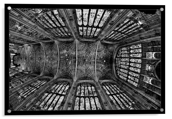  Ceiling Kings college chapel  Acrylic by David Portwain