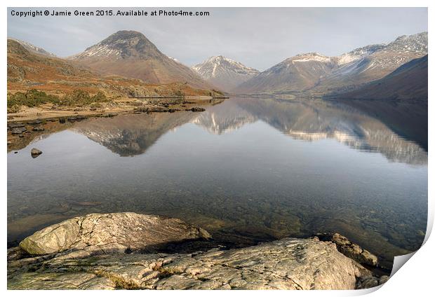  Wastwater,The Lake District Print by Jamie Green