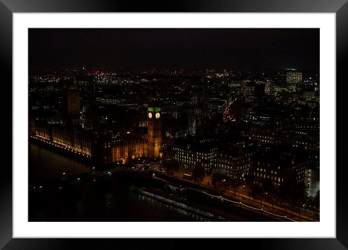 London at Night  Framed Mounted Print by Charlotte Moon