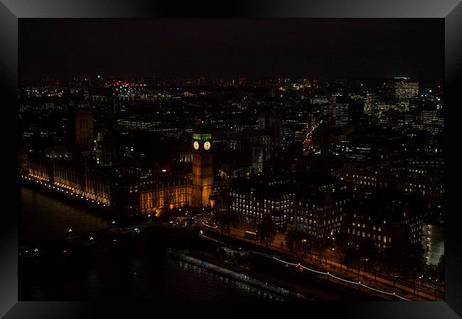 London at Night  Framed Print by Charlotte Moon