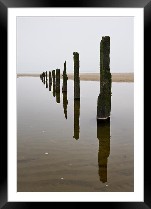 Misty day at Brancaster Framed Mounted Print by Stephen Mole