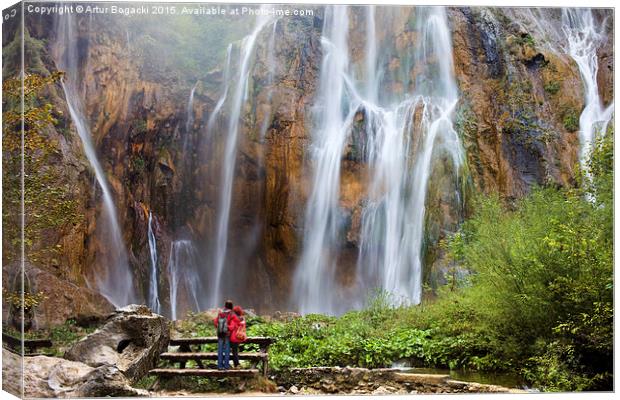 Waterfall Canvas Print by Artur Bogacki