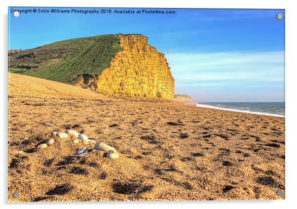 West Bay Dorset  Broadchurch 2 Acrylic by Colin Williams Photography