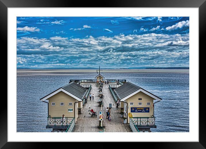 View Over The Pier Framed Mounted Print by Steve Purnell