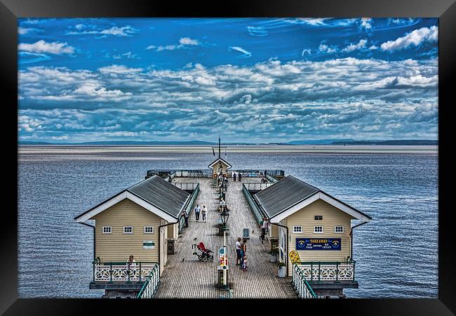 View Over The Pier Framed Print by Steve Purnell