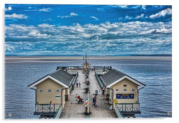 View Over The Pier Acrylic by Steve Purnell
