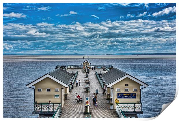 View Over The Pier Print by Steve Purnell
