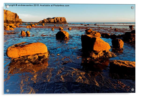  SUN LIT STONES Acrylic by andrew saxton