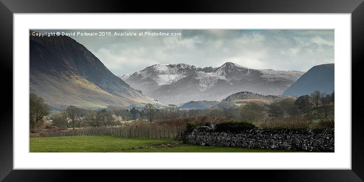  Cumbrian scene Framed Mounted Print by David Portwain