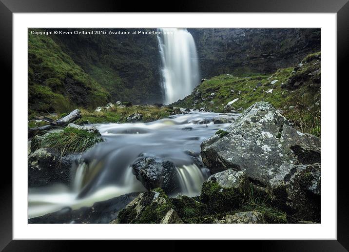  Ribblehead Waterfall Framed Mounted Print by Kevin Clelland