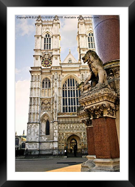 Westminster Abbey Framed Mounted Print by ELENA ELISSEEVA