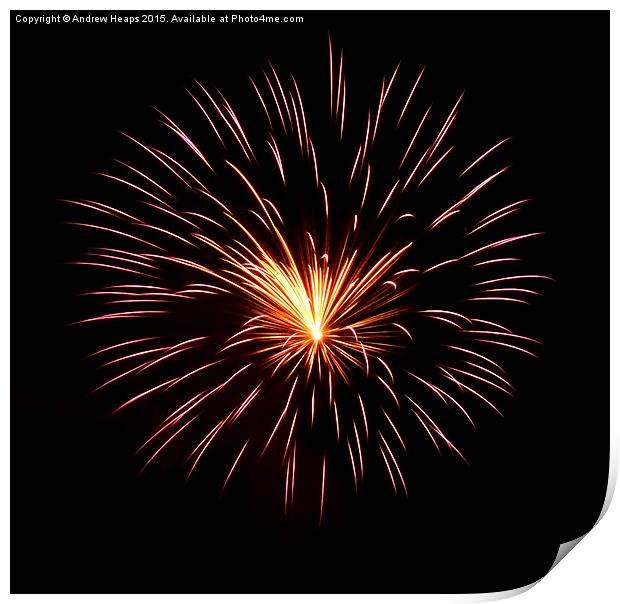  Firework Print by Andrew Heaps