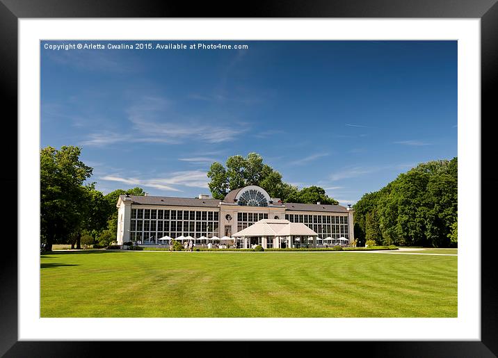 Belvedere Restaurant exterior Framed Mounted Print by Arletta Cwalina