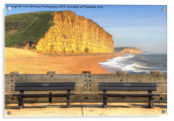 West Bay Dorset  Broadchurch 3 Acrylic by Colin Williams Photography