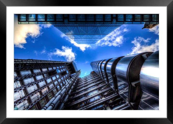 Lloyd's of London and Cheese Grater Framed Mounted Print by David Pyatt