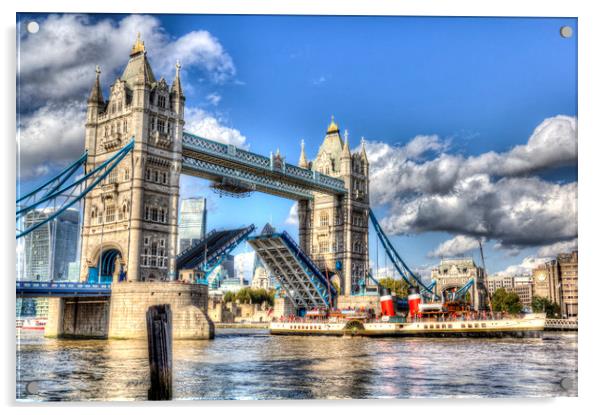 Tower Bridge and the Waverley Acrylic by David Pyatt