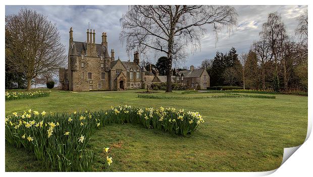 Lauriston Castle, Edinburgh Print by Miles Gray