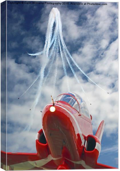  The Red Arrows - Eastbourne 2015 Canvas Print by Colin Williams Photography
