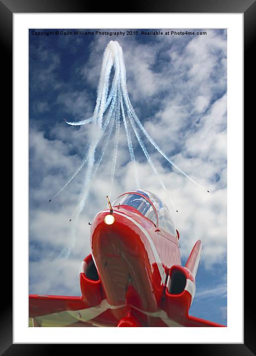  The Red Arrows - Eastbourne 2015 Framed Mounted Print by Colin Williams Photography