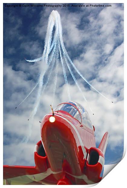  The Red Arrows - Eastbourne 2015 Print by Colin Williams Photography