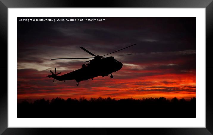Sunrise Search And Rescue Framed Mounted Print by rawshutterbug 