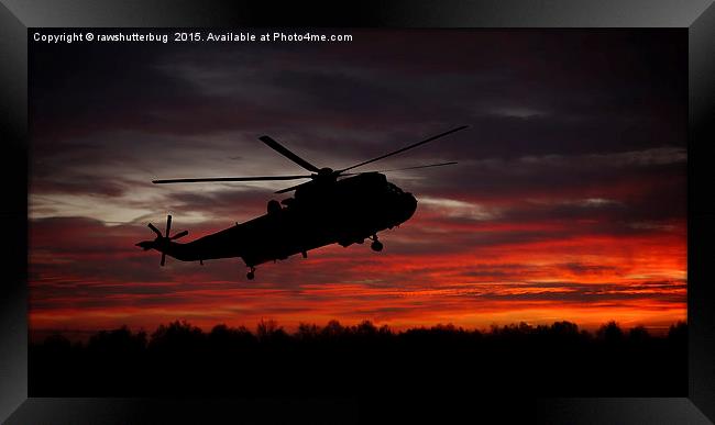 Sunrise Search And Rescue Framed Print by rawshutterbug 