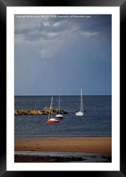  Beach Parking Framed Mounted Print by Michelle BAILEY