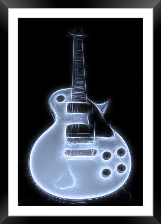 Electric guitar Framed Mounted Print by Darren Smith