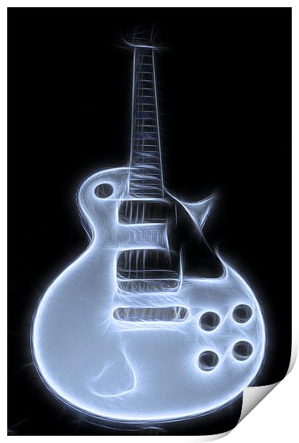 Electric guitar Print by Darren Smith